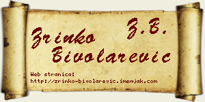 Zrinko Bivolarević vizit kartica